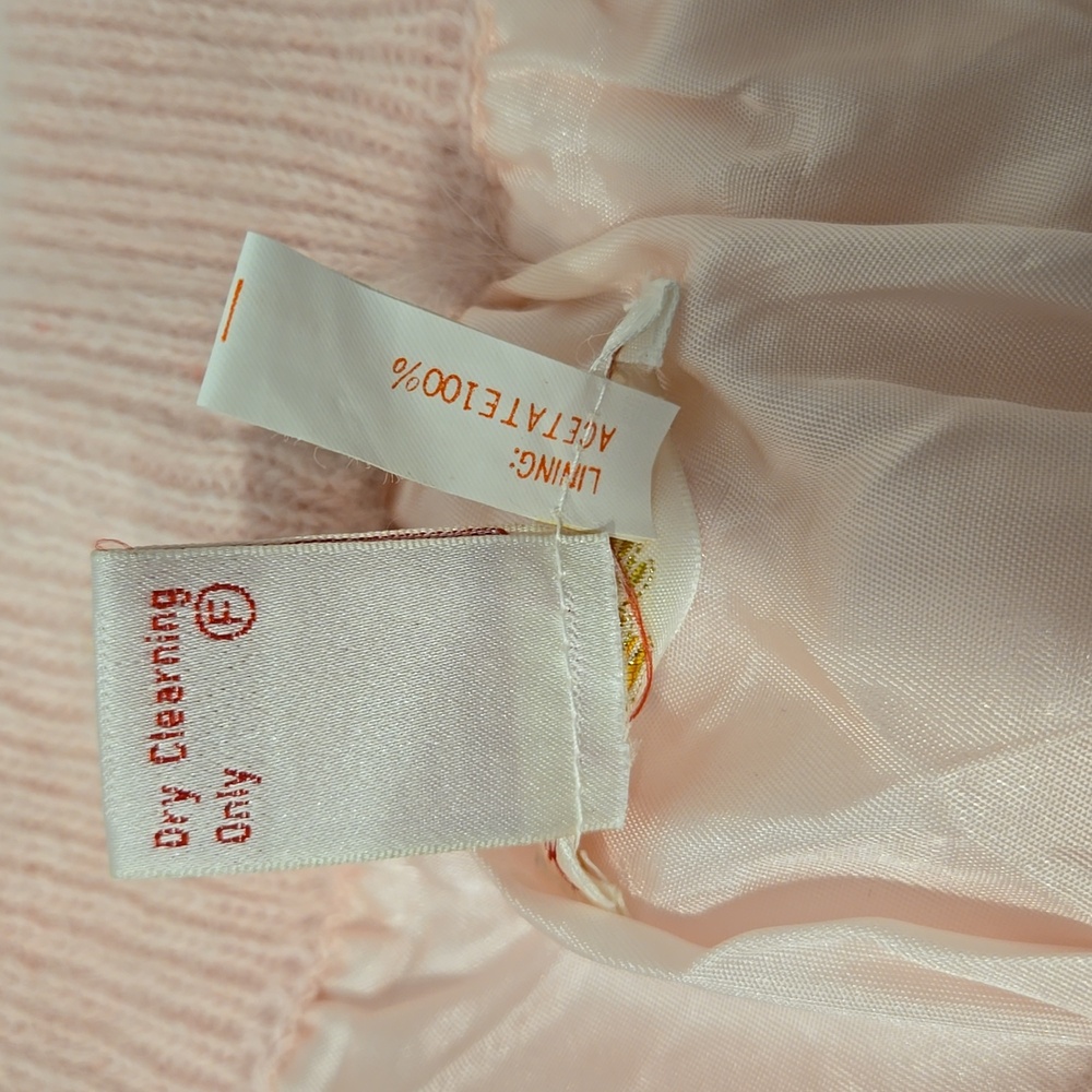 LS Collection Angora Pink A Line Skirt Size 2 Lined - Picture 7 of 8
